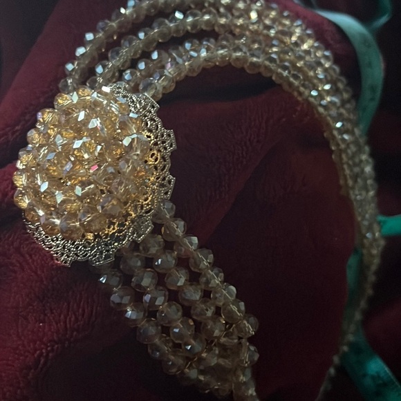 Fashion Hand crafted Multi Layered Crystal glass Beaded  Necklace - Picture 15 of 17